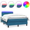 vidaXL &Kappa;&rho;&epsilon;&beta;ά&tau;&iota; Boxspring &mu;&epsilon; &Sigma;&tau;&rho;ώ&mu;&alpha; & LED &Sigma;&kappa;&omicron;ύ&rho;&omicron; &Mu;&pi;&lambda;&epsilon; 120x210 &epsilon;&kappa;. &Beta;&epsilon;&lambda;&omicron;ύ&delta;&iota;&nu;&omicron;