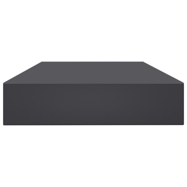 vidaXL Ράφια Βιβλιοθήκης 4 τεμ. Γκρι 100x10x1,5 εκ. από Μοριοσανίδα