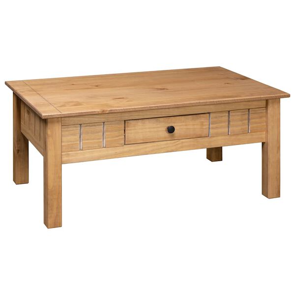 vidaXL Τραπέζακι Σαλονιού 100x60x43,5 εκ. Μασίφ Ξύλο Πεύκου Σειρά Panama