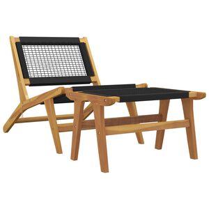 vidaXL &Kappa;&alpha;&rho;έ&kappa;&lambda;&alpha; &Kappa;ή&pi;&omicron;&upsilon; &mu;&epsilon; &Upsilon;&pi;&omicron;&pi;ό&delta;&iota;&omicron; &alpha;&pi;ό &Mu;&alpha;&sigma;ί&phi; &Xi;ύ&lambda;&omicron; Teak &kappa;&alpha;&iota; &Pi;&omicron;&lambda;&upsilon;&epsilon;&sigma;&tau;έ&rho;&alpha;