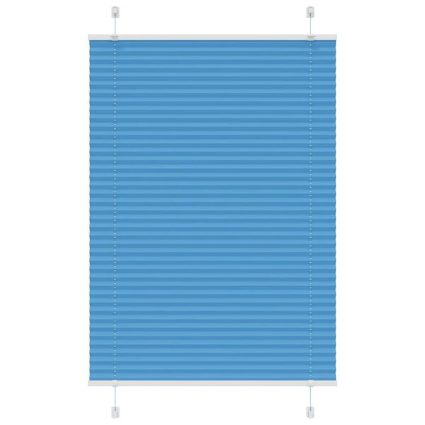 vidaXL Πλισέ περσίδα μπλε 90x150 cm Πλάτος υφάσματος 89,4 cm