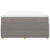 vidaXL &Kappa;&rho;&epsilon;&beta;ά&tau;&iota; Boxspring &mu;&epsilon; &Sigma;&tau;&rho;ώ&mu;&alpha; Taupe 160x200 &epsilon;&kappa;. &Upsilon;&phi;&alpha;&sigma;&mu;ά&tau;&iota;&nu;&omicron;