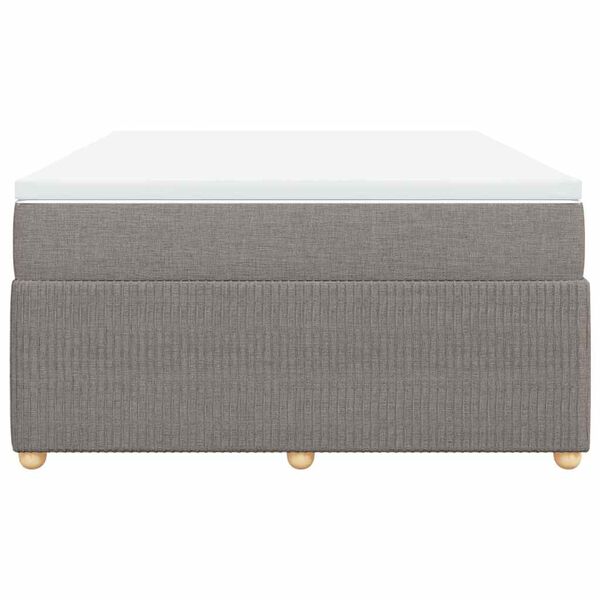 vidaXL &Kappa;&rho;&epsilon;&beta;ά&tau;&iota; Boxspring &mu;&epsilon; &Sigma;&tau;&rho;ώ&mu;&alpha; Taupe 160x200 &epsilon;&kappa;. &Upsilon;&phi;&alpha;&sigma;&mu;ά&tau;&iota;&nu;&omicron;
