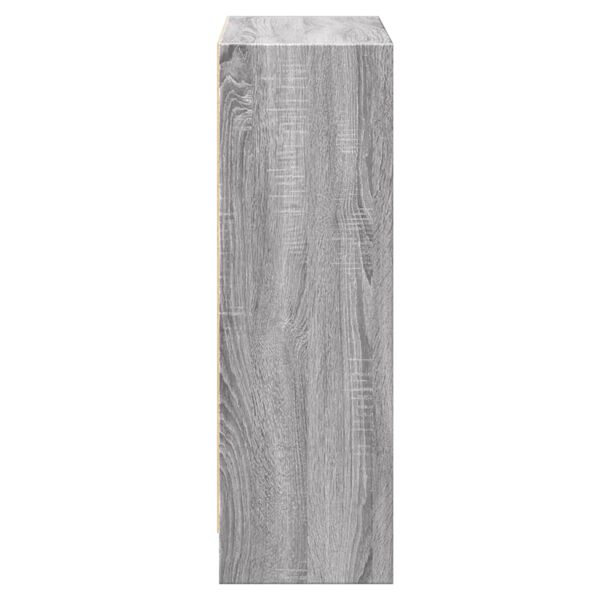vidaXL Βιβλιοθήκη Γκρι Sonoma 60x24x76 εκ. από Επεξεργασμένο Ξύλο