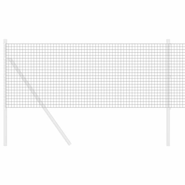 vidaXL Συγκολλητός φράχτης από σύρμα Γκρι 0.6 x 50 μ. Ατσάλι