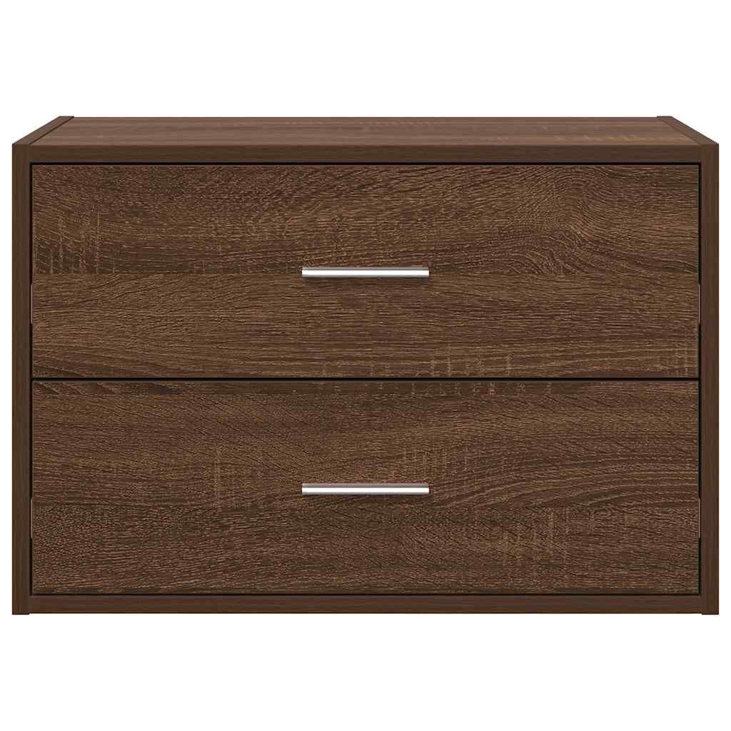 vidaXL Ντουλάπι με 2 συρτάρια Καφέ Δρυς 60x31x40 εκ. από Επεξ. Ξύλο