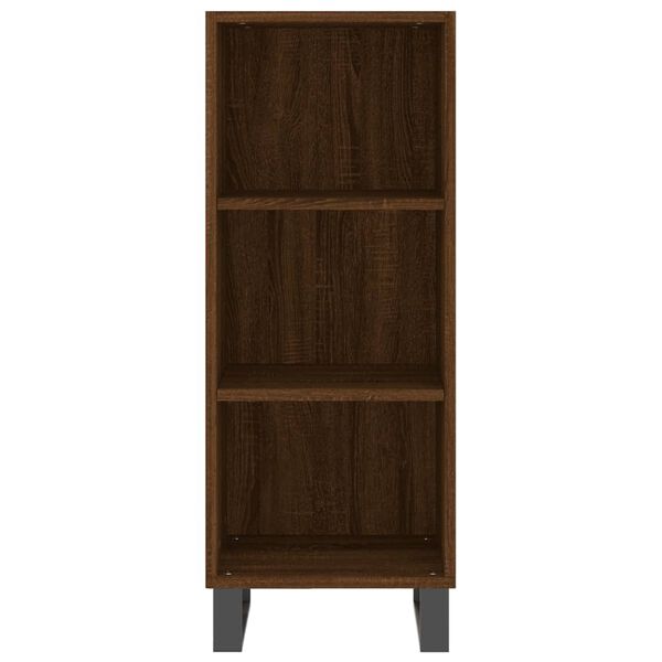 vidaXL Ντουλάπι Καφέ Δρυς 34,5 x 34 x 180 εκ. από Επεξεργασμένο Ξύλο