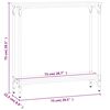 vidaXL Κονσόλα Τραπεζιού Sonoma Δρυς 75 x 22,5 x 75 εκ. από Τεχνητό Ξύλο