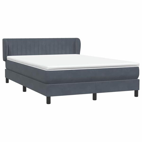 vidaXL &Kappa;&rho;&epsilon;&beta;ά&tau;&iota; Boxspring &mu;&epsilon; &Sigma;&tau;&rho;ώ&mu;&alpha; &Sigma;&kappa;&omicron;ύ&rho;&omicron; &Gamma;&kappa;&rho;&iota; 140x210 &epsilon;&kappa;. &Beta;&epsilon;&lambda;&omicron;ύ&delta;&iota;&nu;&omicron;