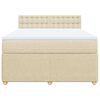 vidaXL &Kappa;&rho;&epsilon;&beta;ά&tau;&iota; Boxspring &mu;&epsilon; &Sigma;&tau;&rho;ώ&mu;&alpha; &Kappa;&rho;&epsilon;&mu; 140x190 &epsilon;&kappa;. &Upsilon;&phi;&alpha;&sigma;&mu;ά&tau;&iota;&nu;&omicron;