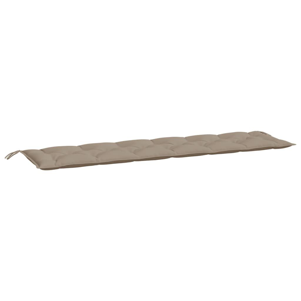 vidaXL Μαξιλάρι Πάγκου Κήπου Taupe 200x50x7 εκ. Ύφασμα Oxford