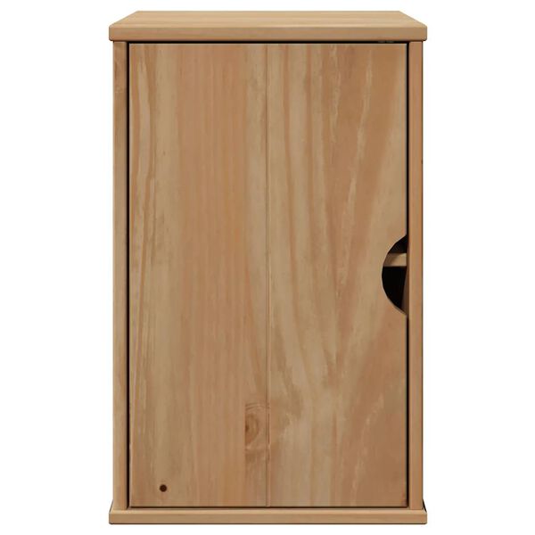 vidaXL Ντουλάπι Μπάνιου Επιτοίχιο OTTA 35x30x55 εκ. Μασίφ Ξύλο Πεύκου