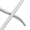 vidaXL Πτυσσόμενη Καρέκλα Κήπου 2 pcs Λευκό 55 x 56.5 x 91εκ Ατσάλι