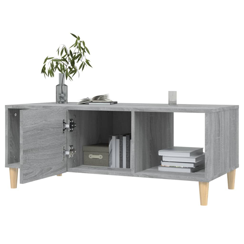 vidaXL Τραπεζάκι Σαλονιού Γκρι Sonoma 102x50x40 εκ. Επεξεργασμένο Ξύλο