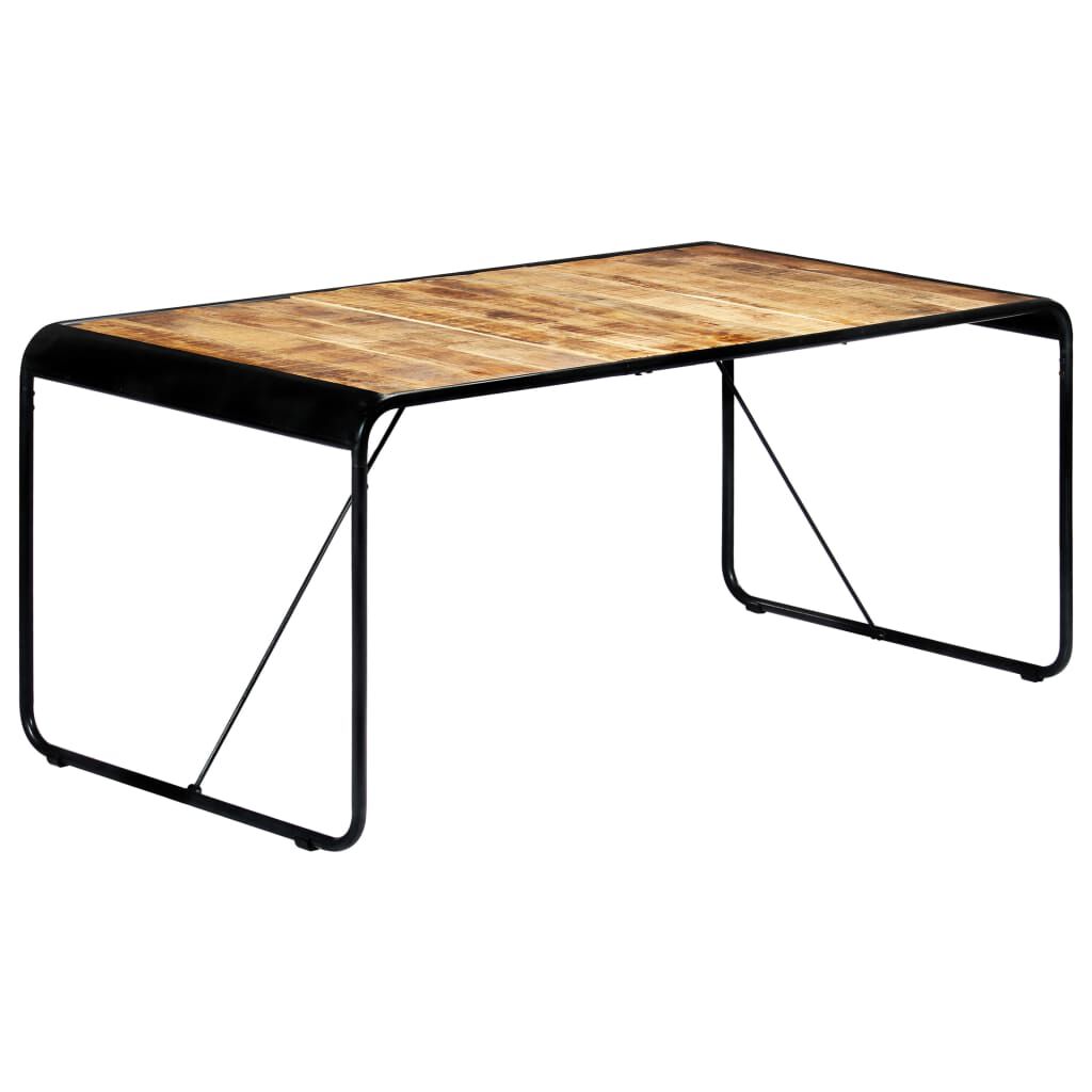 vidaXL Τραπεζαρία 180 x 90 x 76 εκ. από Μασίφ Ακατέργαστο Ξύλο Μάνγκο