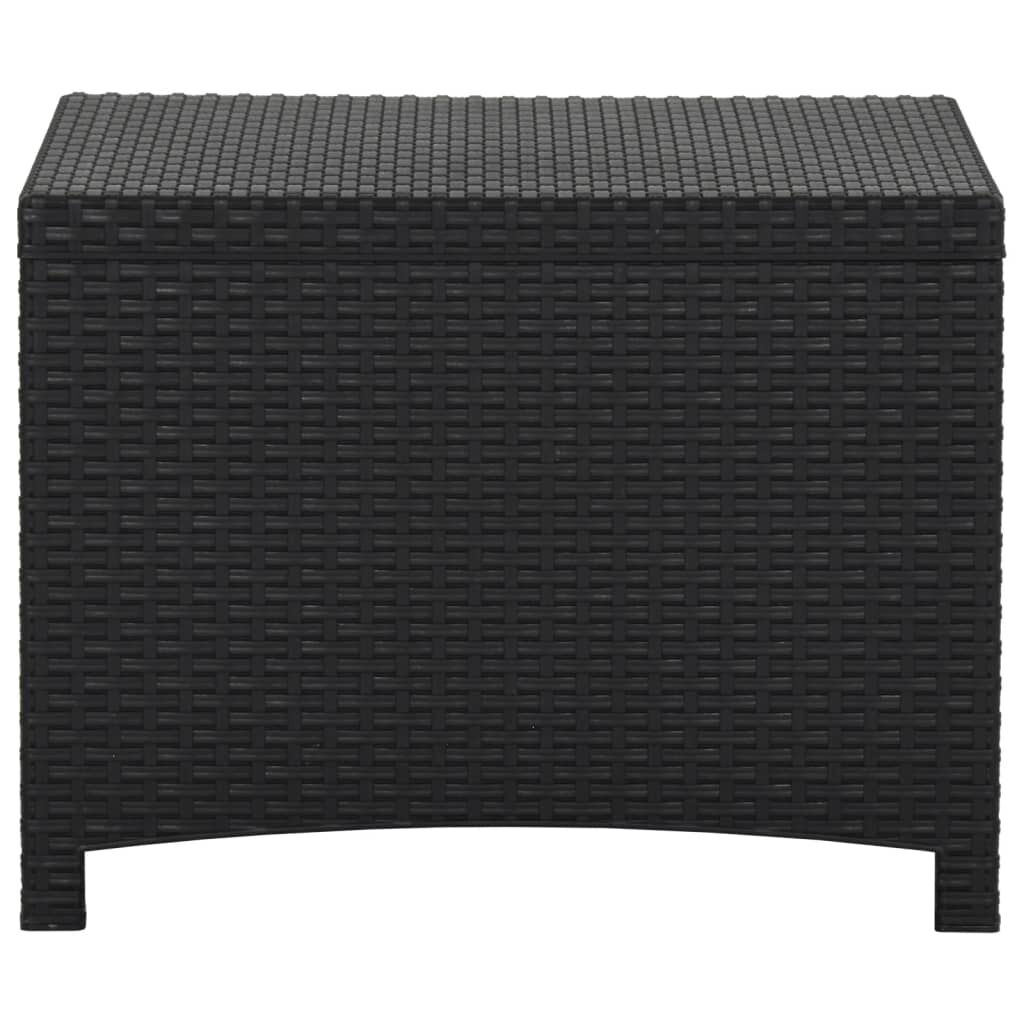 vidaXL Μπαούλο Αποθήκευσης Κήπου Γραφίτης 60x54x41εκ Ρατάν Πολυπρ/νίου
