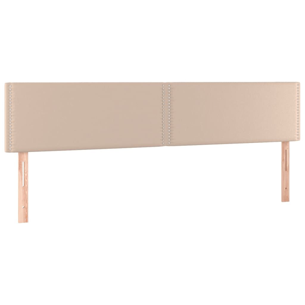 vidaXL Κρεβάτι Boxspring με Στρώμα Καπουτσίνο 120x190εκ.από Συνθ.Δέρμα