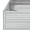 vidaXL Ζαρντινιέρα Υπερυψωμένη Ασημί 160x80x45 εκ. Γαλβανισμ. Χάλυβας