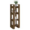 vidaXL Βιβλιοθήκη/Διαχωριστικό Χώρου Μελί 41x35x125 εκ. Μασίφ Ξύλο