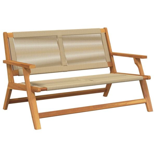 vidaXL Εξωτερικά Έπιπλα Μπεζ 78 x 122 x 73εκ. Μασίφ ξύλο ακακίας
