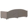 vidaXL Καναπές Κρεβάτι Συρόμενος Taupe 80x200 εκ. Υφασμάτινος Συρτάρια