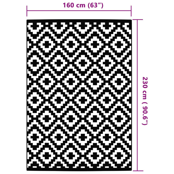 vidaXL Χαλί εξωτερικού χώρου ARAKIL Γκρι 160x230 cm PP