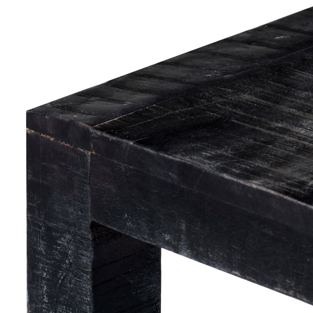 vidaXL Τραπεζάκι Σαλονιού Μαύρο 110x50x35 εκ. από Μασίφ Ξύλο Μάνγκο