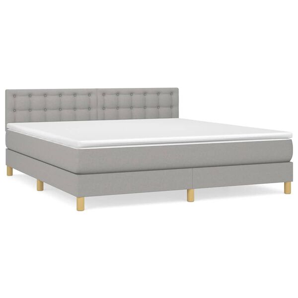 vidaXL &Kappa;&rho;&epsilon;&beta;ά&tau;&iota; Boxspring &mu;&epsilon; &Sigma;&tau;&rho;ώ&mu;&alpha; &Alpha;&nu;&omicron;&iota;&chi;&tau;ό &Gamma;&kappa;&rho;&iota; 180x200 &epsilon;&kappa;. &Upsilon;&phi;&alpha;&sigma;&mu;ά&tau;&iota;&nu;&omicron;