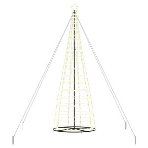 vidaXL LED Χριστουγεννιάτικο Δέντρο με βάση Θερμό λευκό 400 cm Σίδερο