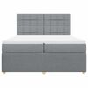 vidaXL &Kappa;&rho;&epsilon;&beta;ά&tau;&iota; Boxspring &mu;&epsilon; &Sigma;&tau;&rho;ώ&mu;&alpha; &Alpha;&nu;&omicron;&iota;&chi;&tau;ό &Gamma;&kappa;&rho;&iota; 200x200 &epsilon;&kappa;. &Upsilon;&phi;&alpha;&sigma;&mu;ά&tau;&iota;&nu;&omicron;
