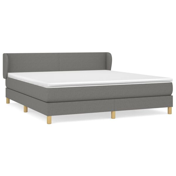 vidaXL &Kappa;&rho;&epsilon;&beta;ά&tau;&iota; Boxspring &mu;&epsilon; &Sigma;&tau;&rho;ώ&mu;&alpha; &Sigma;&kappa;&omicron;ύ&rho;&omicron; &Gamma;&kappa;&rho;&iota; 160x200 &epsilon;&kappa; &Upsilon;&phi;&alpha;&sigma;&mu;ά&tau;&iota;&nu;&omicron;