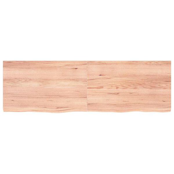 vidaXL Επιφ Τραπεζιού Αν Καφέ 160x50x(2-4)εκ. Επεξ. Μασίφ Ξύλο Δρυός