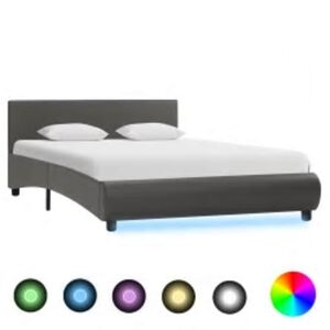 vidaXL &Pi;&lambda;&alpha;ί&sigma;&iota;&omicron; &Kappa;&rho;&epsilon;&beta;&alpha;&tau;&iota;&omicron;ύ &mu;&epsilon; LED &Gamma;&kappa;&rho;&iota; 140x200 &epsilon;&kappa;. &alpha;&pi;ό &Sigma;&upsilon;&nu;&theta;&epsilon;&tau;&iota;&kappa;ό &Delta;έ&rho;&mu;&alpha;