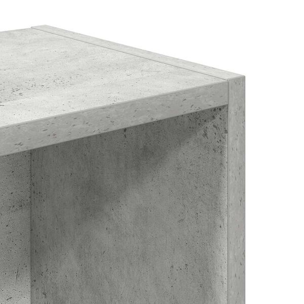 vidaXL Βιβλιοθήκη Γκρι Σκυροδέματος 31x24x77 εκ. Επεξεργ. Ξύλο