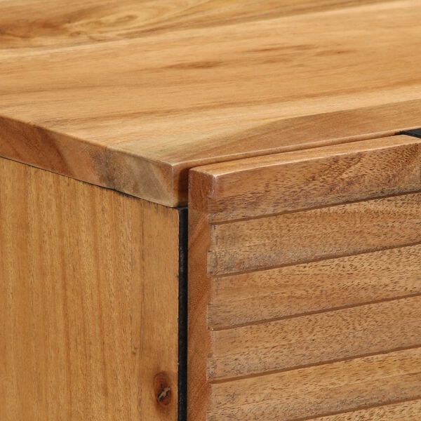vidaXL Πλαϊνό Γραφείο 3 pcs Καφέ 60 x 33 x 75 cm Μασίφ ξύλο ακακίας