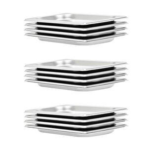 vidaXL &Lambda;&epsilon;&kappa;ά&nu;&epsilon;&sigmaf; Gastronorm 12 &tau;&epsilon;&mu;. GN 1/4 20 &chi;&iota;&lambda;. &alpha;&pi;ό &Alpha;&nu;&omicron;&xi;&epsilon;ί&delta;&omega;&tau;&omicron; &Alpha;&tau;&sigma;ά&lambda;&iota;
