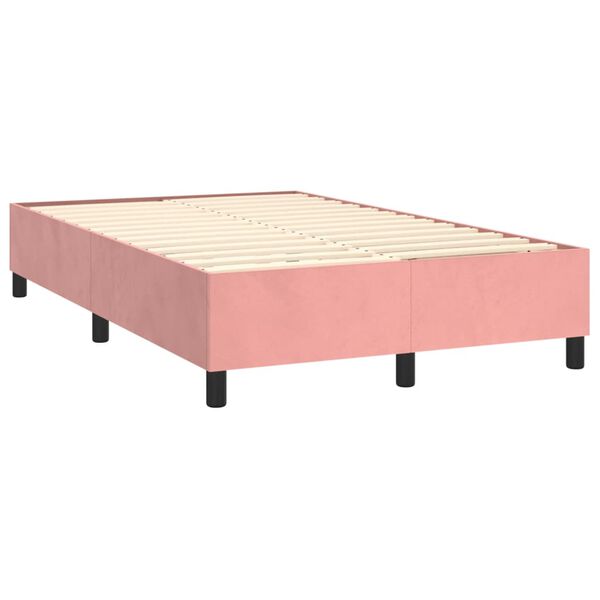 vidaXL &Kappa;&rho;&epsilon;&beta;ά&tau;&iota; Boxspring &mu;&epsilon; &Sigma;&tau;&rho;ώ&mu;&alpha; &Rho;&omicron;&zeta; 120x190 &epsilon;&kappa;. &Beta;&epsilon;&lambda;&omicron;ύ&delta;&iota;&nu;&omicron;