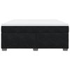 vidaXL Κρεβάτι Boxspring με Στρώμα Μαύρο 180x200 εκ. Βελούδινο