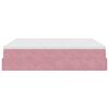 vidaXL Οθωμανικό κρεβάτι με στρώματα ροζ 160x200cm Velvet