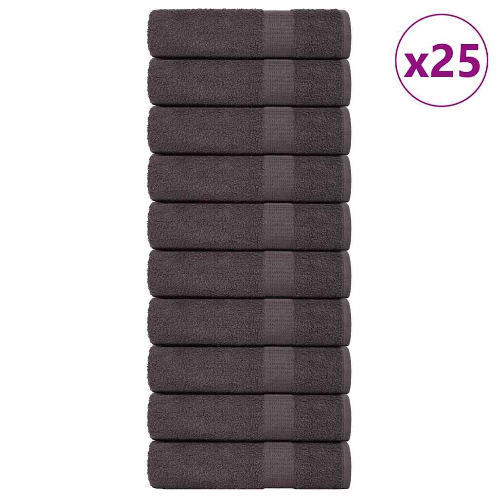vidaXL Πετσέτες ντους 25 τεμ. FROGN Ανθρακί 70x140 εκ. 100% Βαμβ.