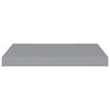 vidaXL Ράφια Τοίχου 2 τεμ. Γκρι 50x23x3,8 εκ. MDF