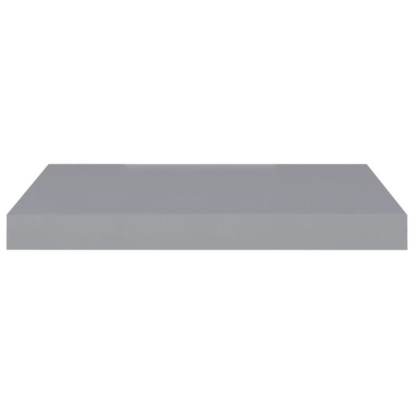 vidaXL Ράφια Τοίχου 2 τεμ. Γκρι 50x23x3,8 εκ. MDF