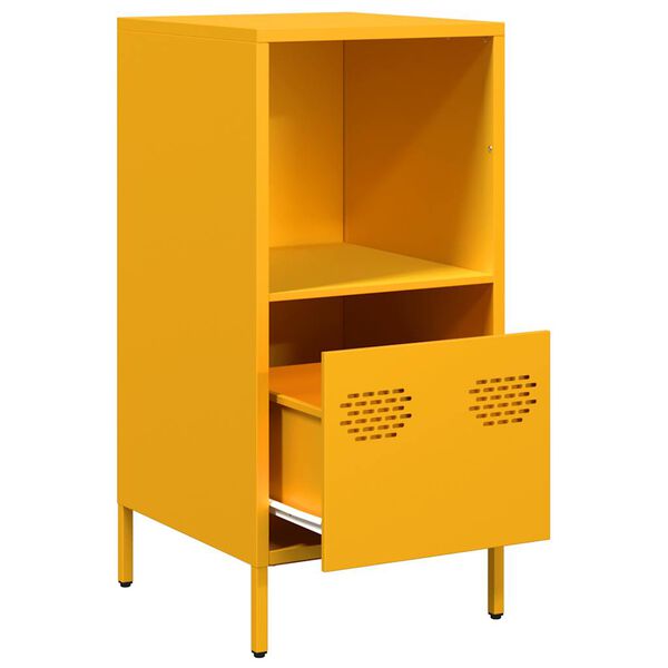 vidaXL Ντουλάπι Μουσταρδί 35x39x73,5 εκ. από Χάλυβα Ψυχρής Έλασης