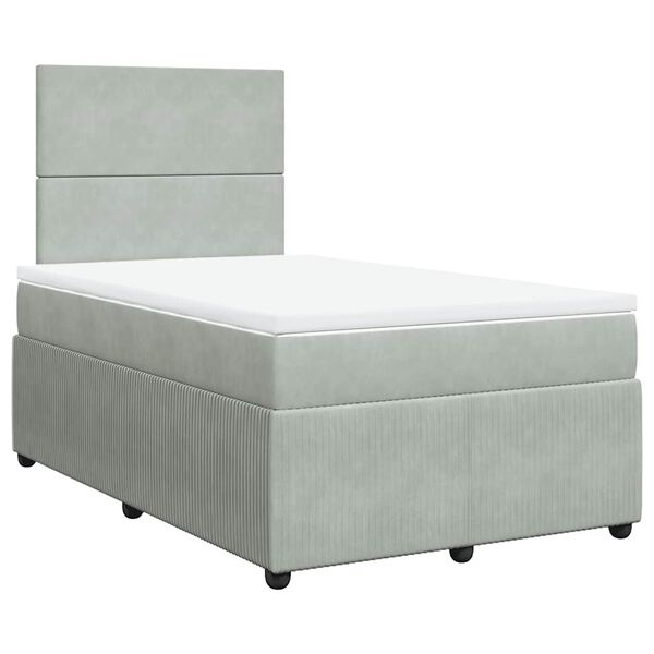 vidaXL &Kappa;&rho;&epsilon;&beta;ά&tau;&iota; Boxspring &mu;&epsilon; &Sigma;&tau;&rho;ώ&mu;&alpha; &Alpha;&nu;&omicron;&iota;&chi;&tau;ό &Gamma;&kappa;&rho;&iota; 120x190 &epsilon;&kappa;. &Beta;&epsilon;&lambda;&omicron;ύ&delta;&iota;&nu;&omicron;