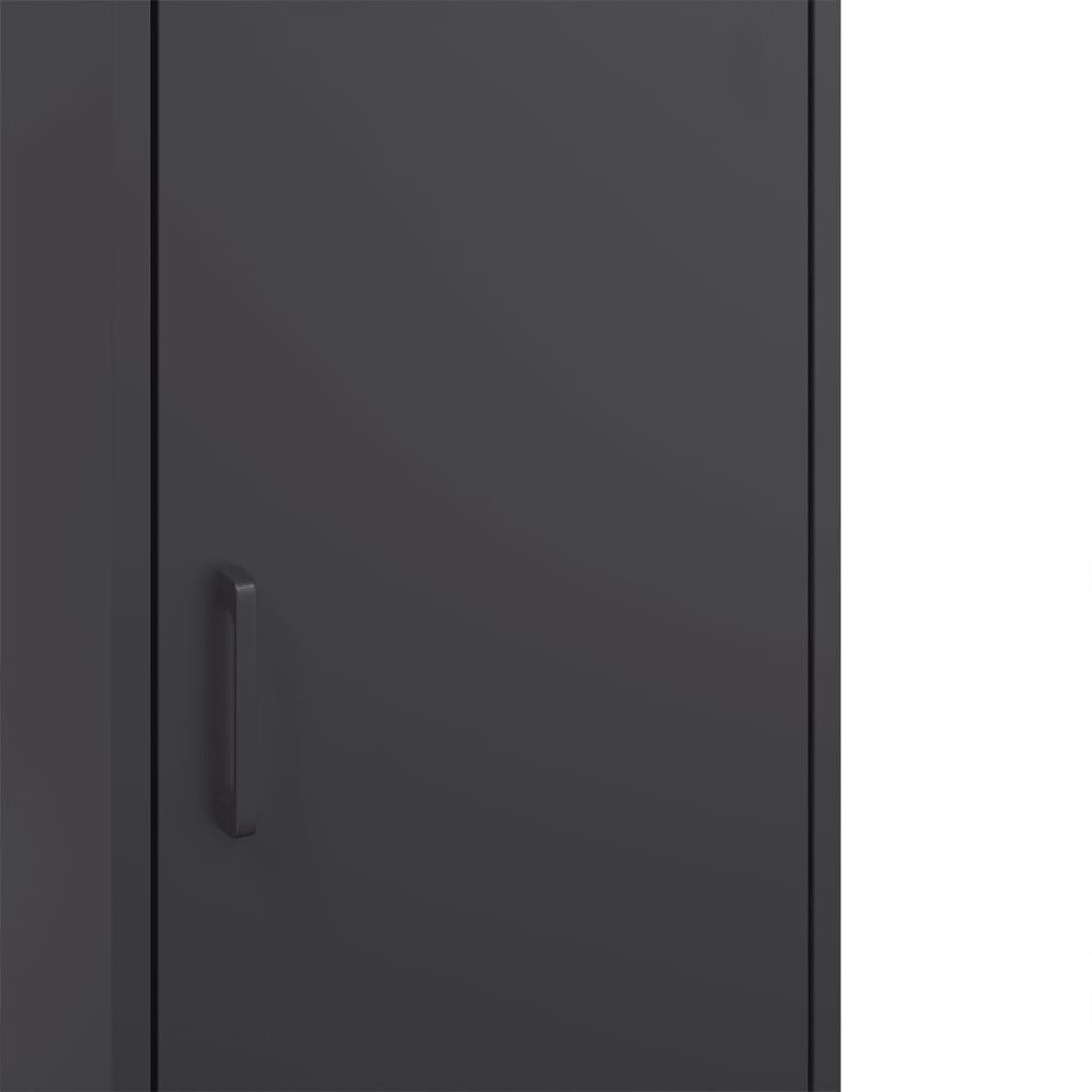 vidaXL Ντουλάπι Μαύρο 36x39x113 εκ. από Ατσάλι