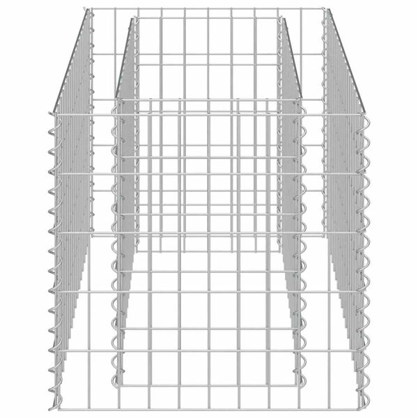 vidaXL Συρματοκιβώτιο-Γλάστρα Υπερυψωμένη 90x50x50 εκ. Γαλβ. Χάλυβας
