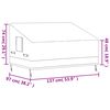 vidaXL Κάλυμμα Διθέσιου Πάγκου Μπεζ 137x97x48/74εκ Ύφασμα Oxford 600D