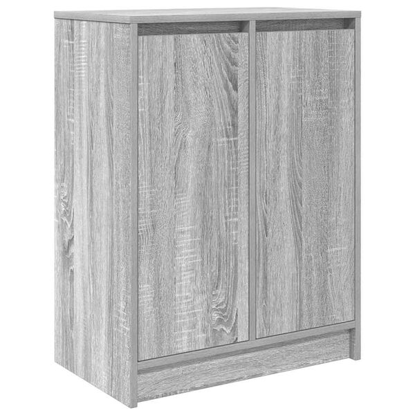 vidaXL Παπουτσοθήκη Γκρι Sonoma 57x34x76 εκ. από Επεξεργ. Ξύλο
