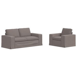 vidaXL &Kappa;&alpha;&nu;&alpha;&pi;έ&sigmaf; 2 pcs Taupe