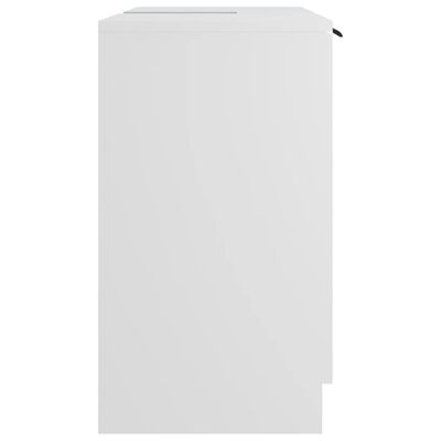 vidaXL Ντουλάπι Μπάνιου Λευκό 64,5 x 33,5 x 59 εκ. Επεξεργασμένο Ξύλο